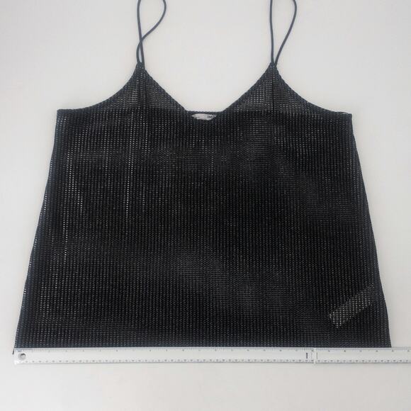 Zara Black Camisole Large Y2K 90s Minimalist Top - Picture 10 of 12